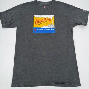 Alcatraz Souvenir T-Shirt Golden Gate National Park by Hanes in Grey Men’s Small